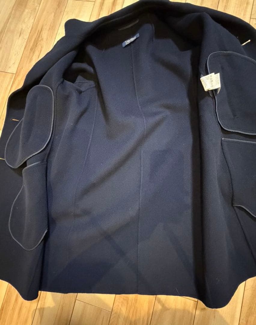 エスマックスマーラ ヴァージンウール Wフェイス ピーコート クチートアマーノ