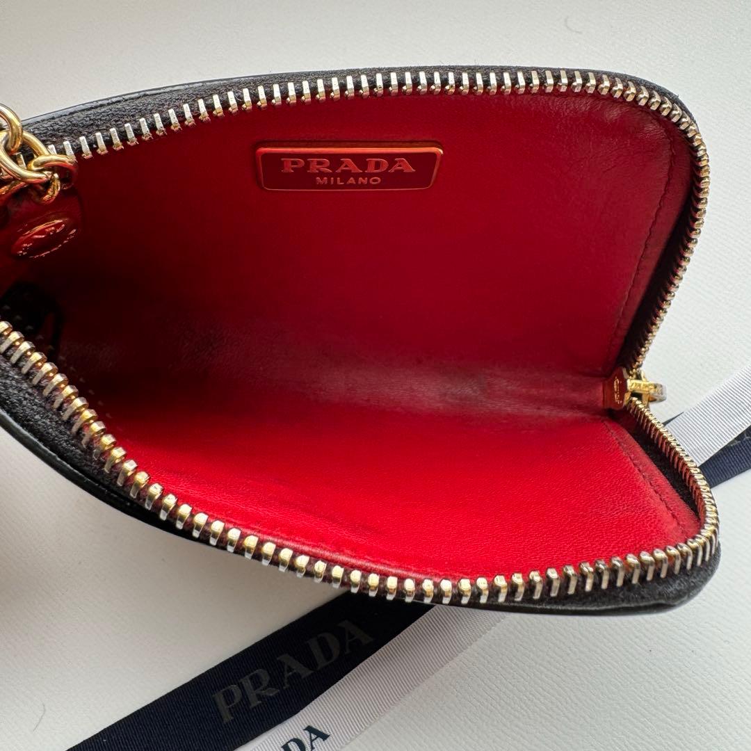 【美品】 PRADA プラダ ラウンドファスナー 財布 ケース 小銭入れ