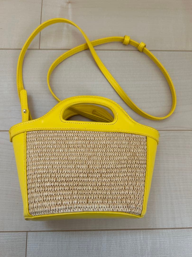 MARNI イエロー かごバッグ