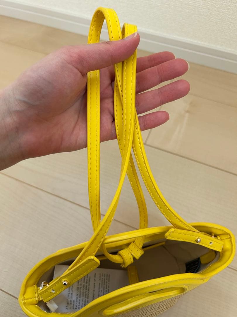 MARNI イエロー かごバッグ