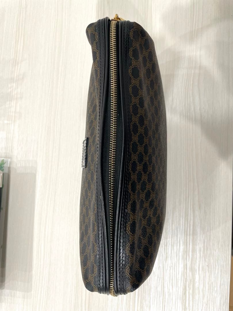 CELINE セリーヌ ブラック マカダム PVC ポーチ クラッチ　バッグ