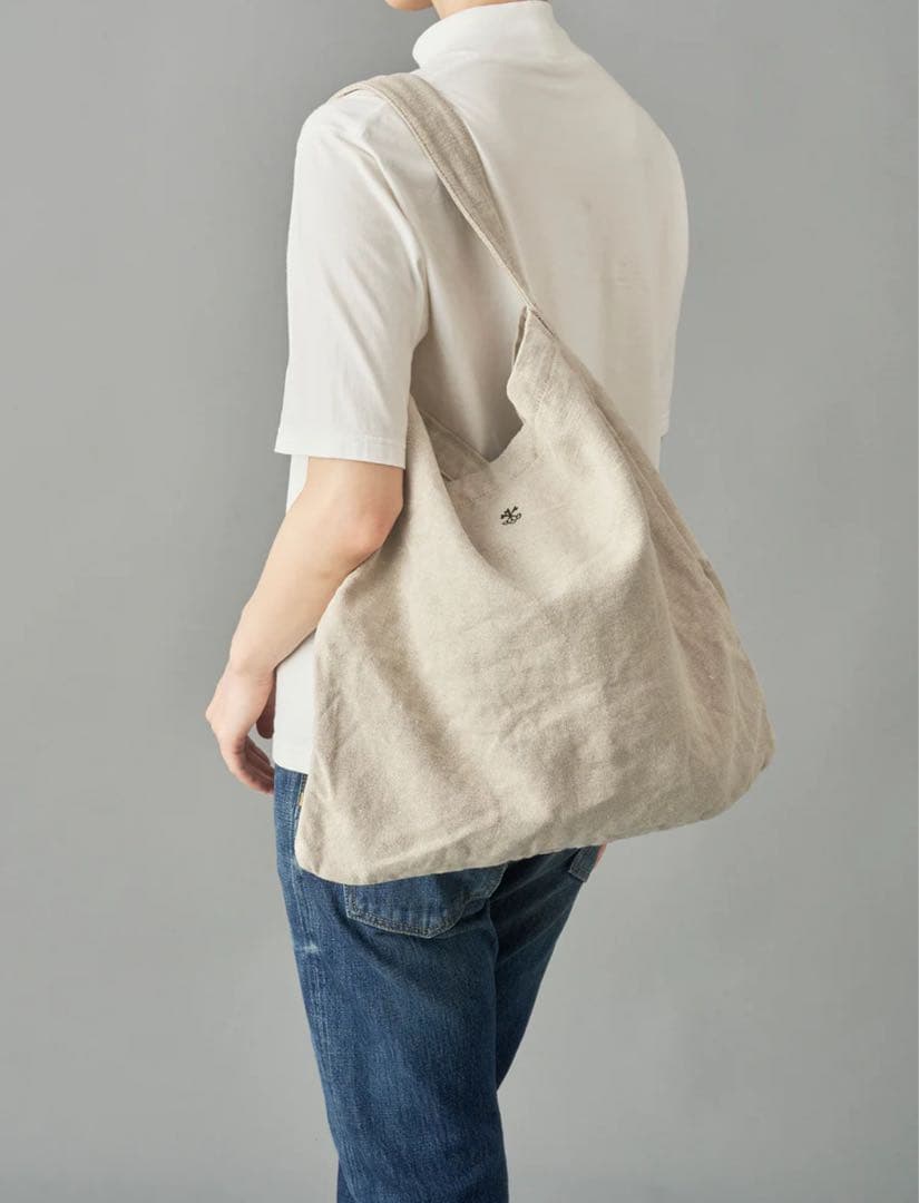 ARTS & SCIENCE オリジナルトート リネン ブラック ML タグ付