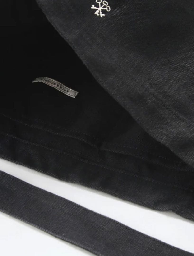 ARTS & SCIENCE オリジナルトート リネン ブラック ML タグ付