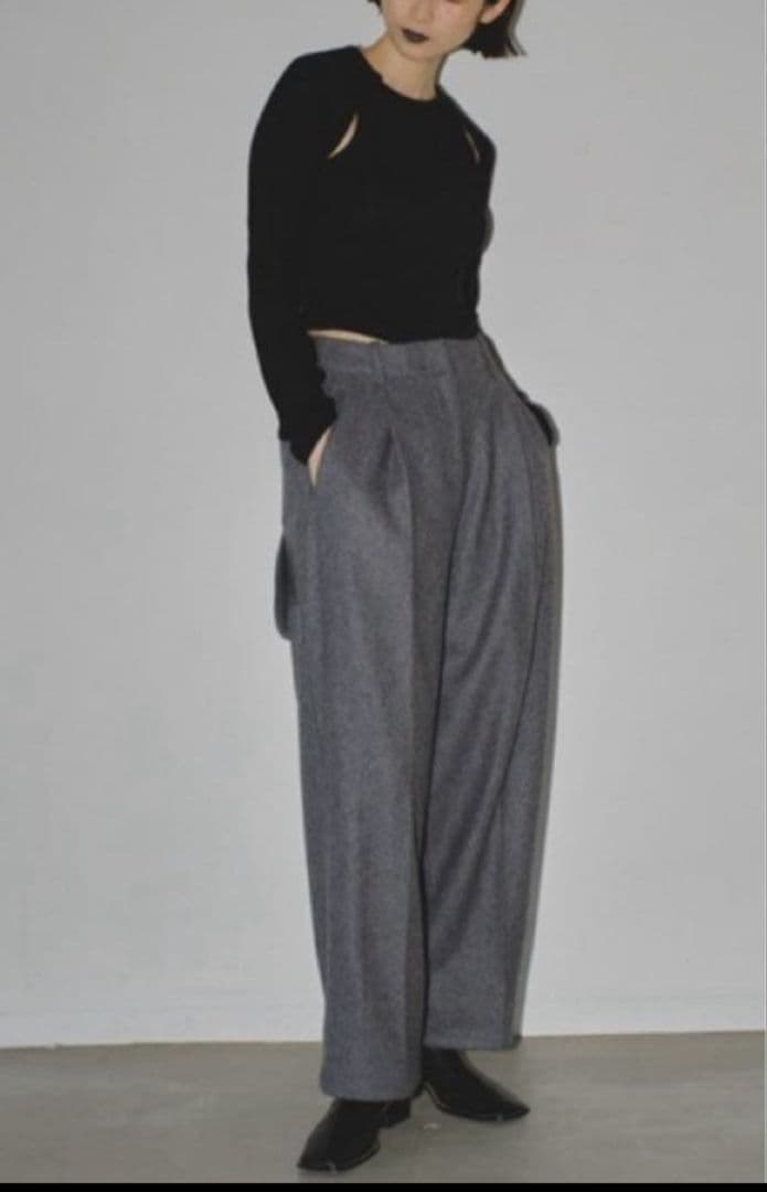 todayful Wool Painter Pants グレー 38