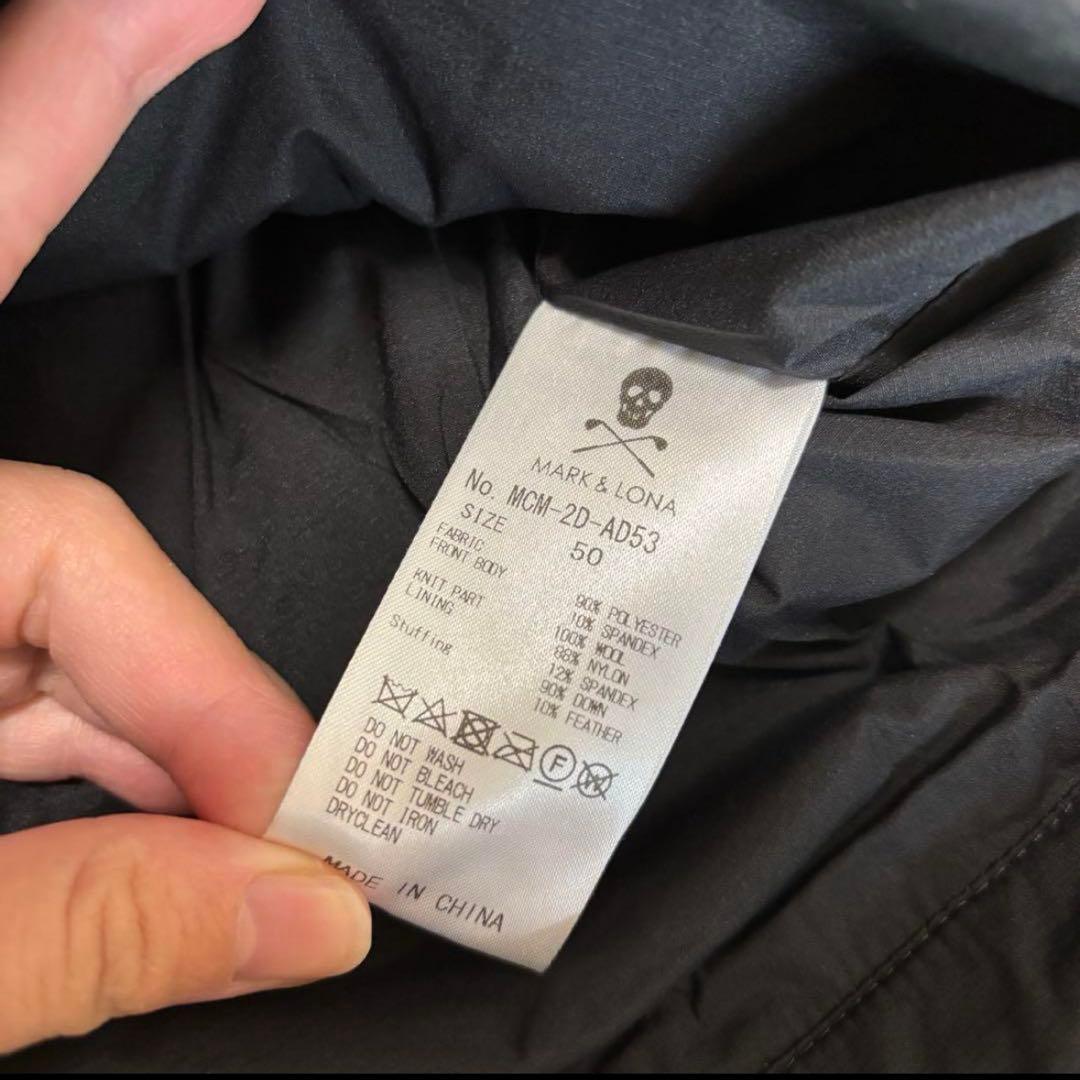 美品 マークアンドロナ セットアップ ダウン ブルゾン パンツ ブラック
