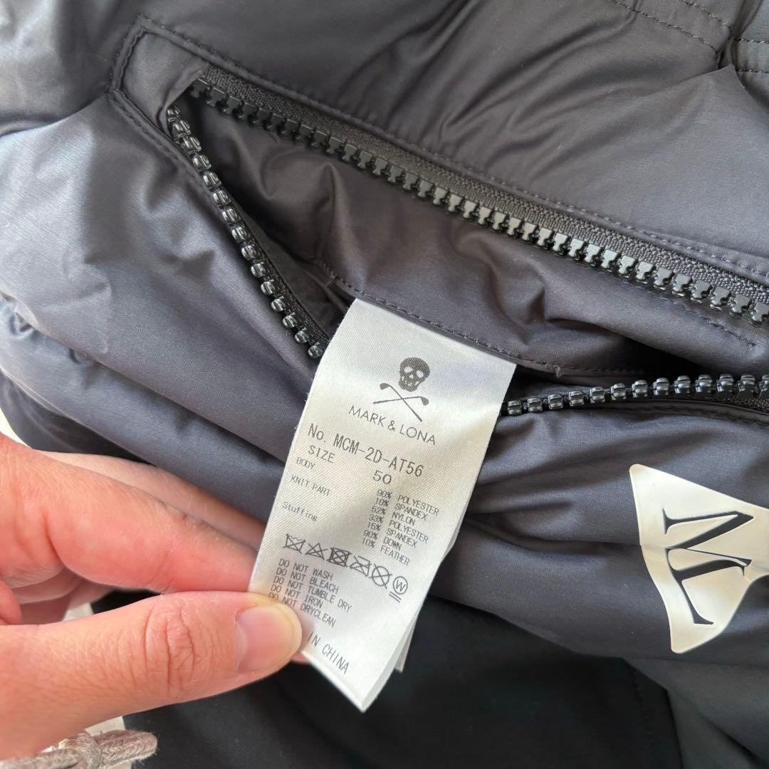 美品 マークアンドロナ セットアップ ダウン ブルゾン パンツ ブラック