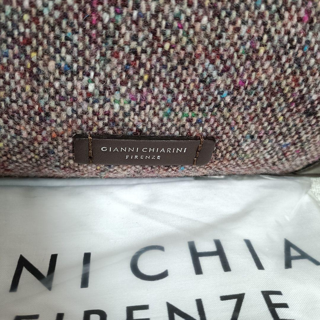 極美品 ジャンニキャリーニ トートバッグ ツイード ショルダーバッグ DUNA