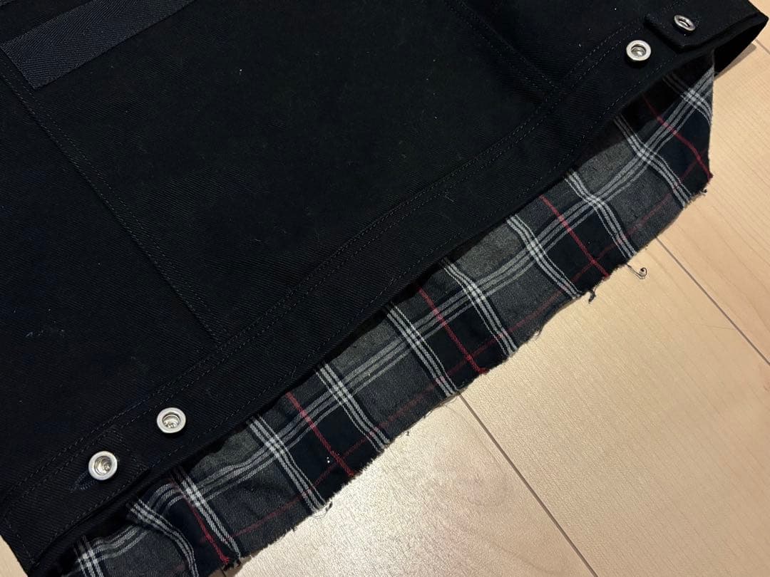 DIESEL ディーゼル　袖レザー 切替　スタジャン　レイヤード