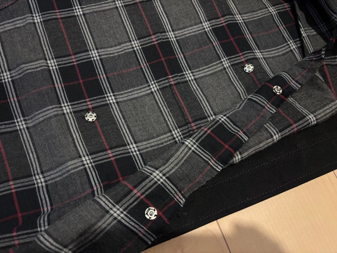 DIESEL ディーゼル　袖レザー 切替　スタジャン　レイヤード