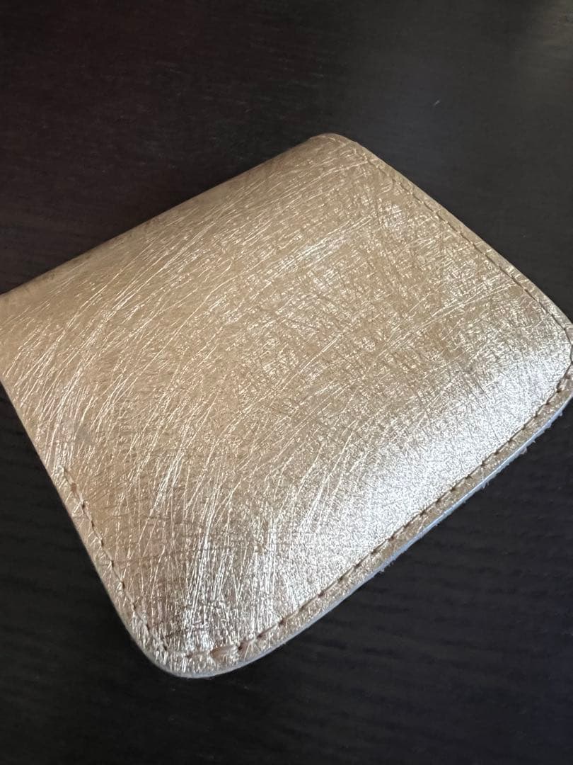 小さい財布 小さいふ。「コンチャ ミモザゴールド」JAPANレザー