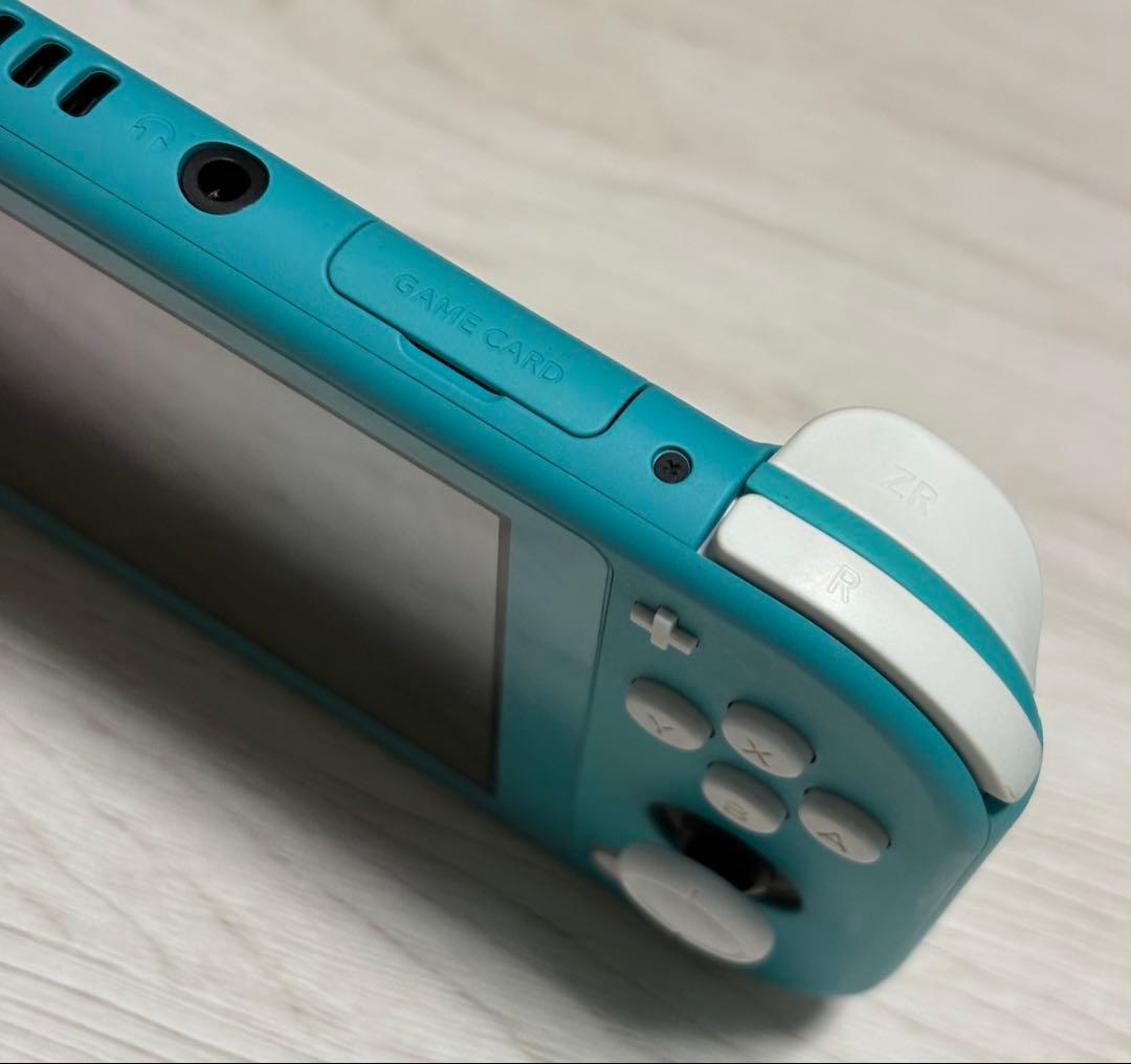 Switch lite ターコイズブルー 本体&カバー、ケース付