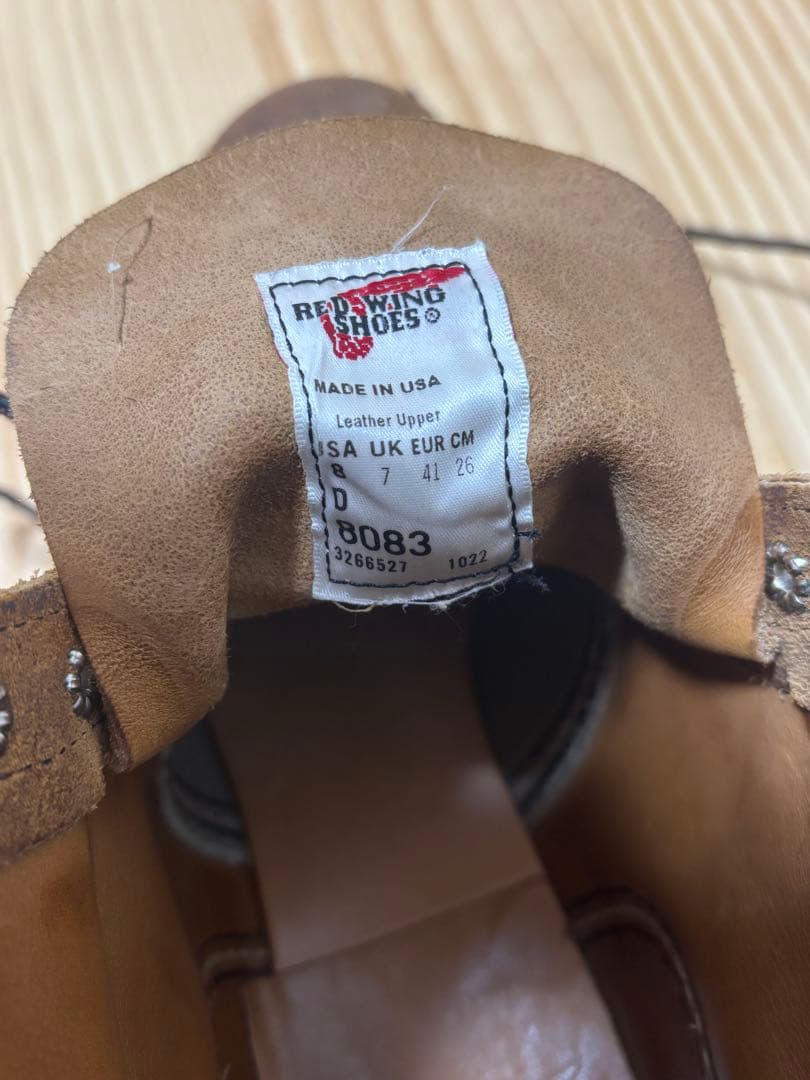 美品 8 レッドウィング REDWING アイアンレンジャー 8083