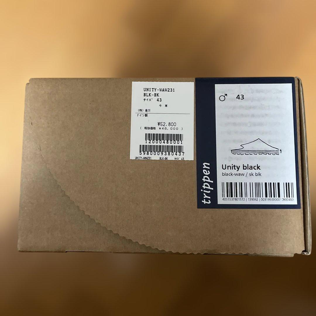 trippen Unity black サイズ43