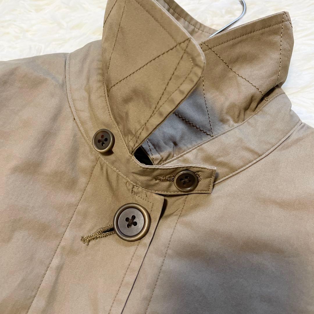 MHL. マーガレットハウエル ステンカラーコート ダウンライナー付 キャメル