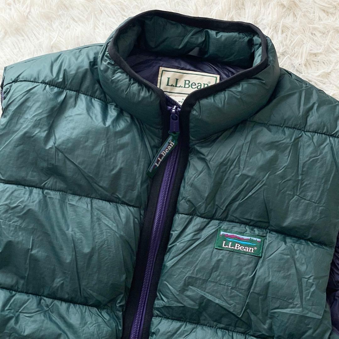 L.L.Bean フェアフィールド ベスト 好配色 ダブルジップ ドローコード