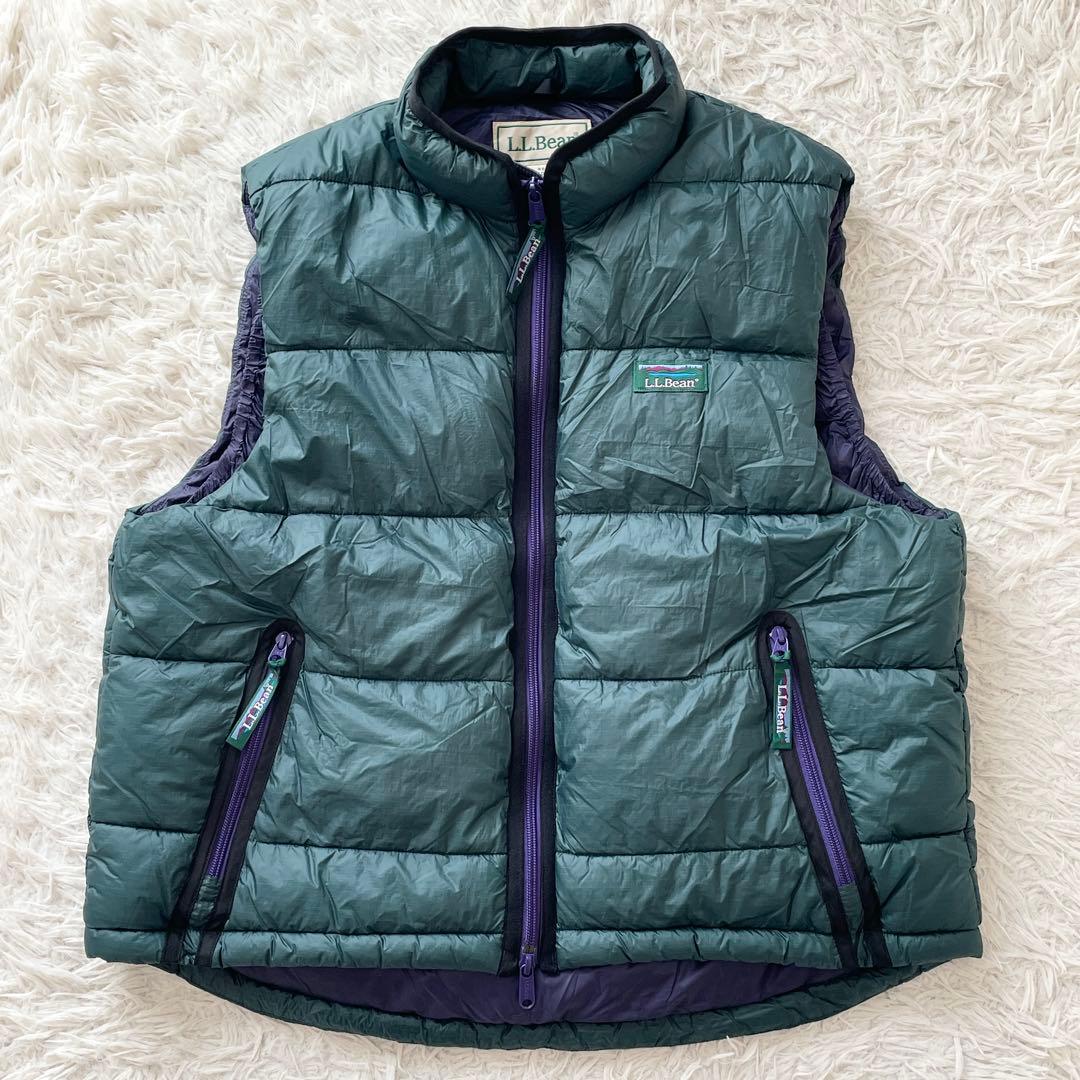 L.L.Bean フェアフィールド ベスト 好配色 ダブルジップ ドローコード