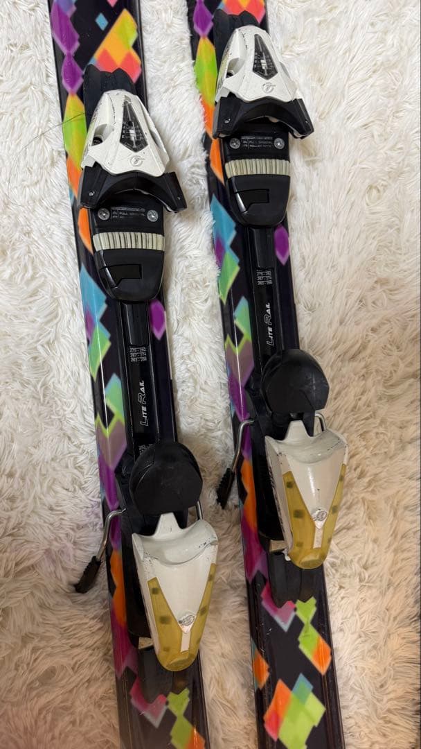 K2 スキー板 150cm レディース 簡単にサイズ調整てきるビンディング付