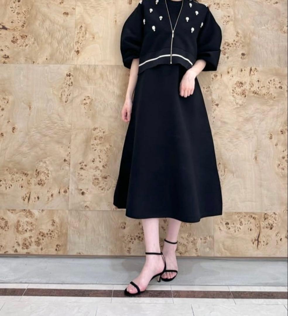 アルアバイル　ルルウィルビー ニットフレアーワンピース