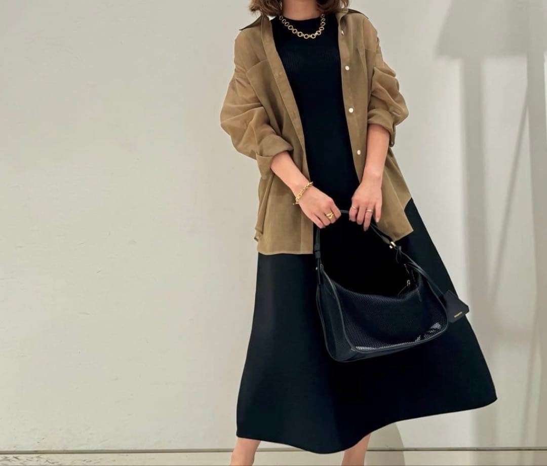 アルアバイル　ルルウィルビー ニットフレアーワンピース