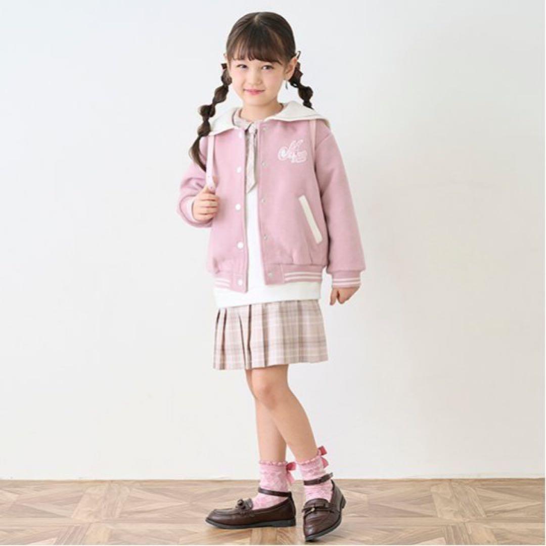 メゾピアノmezzo pianoセーラー　スタジャンジャケットアウター130