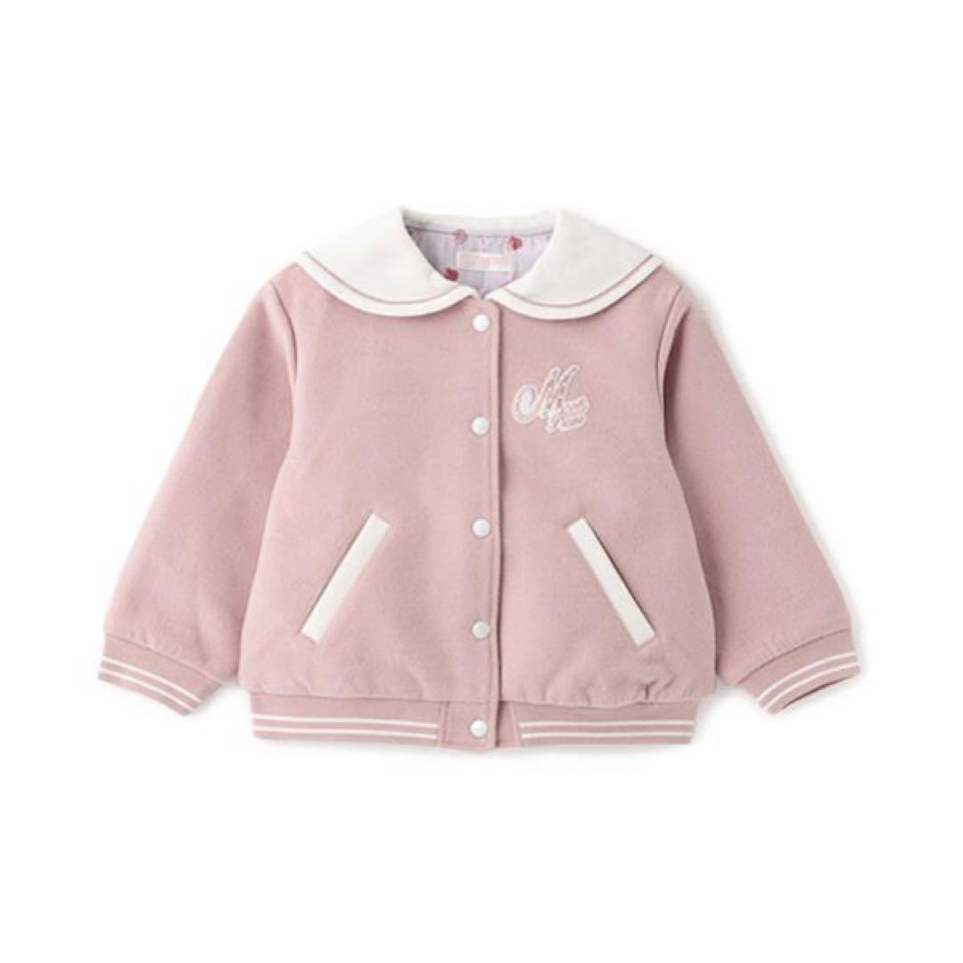 メゾピアノmezzo pianoセーラー　スタジャンジャケットアウター130