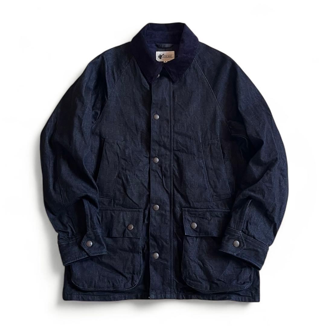 BRITISH GREEN 日本製 岡山デニムハンティングジャケット インディゴ