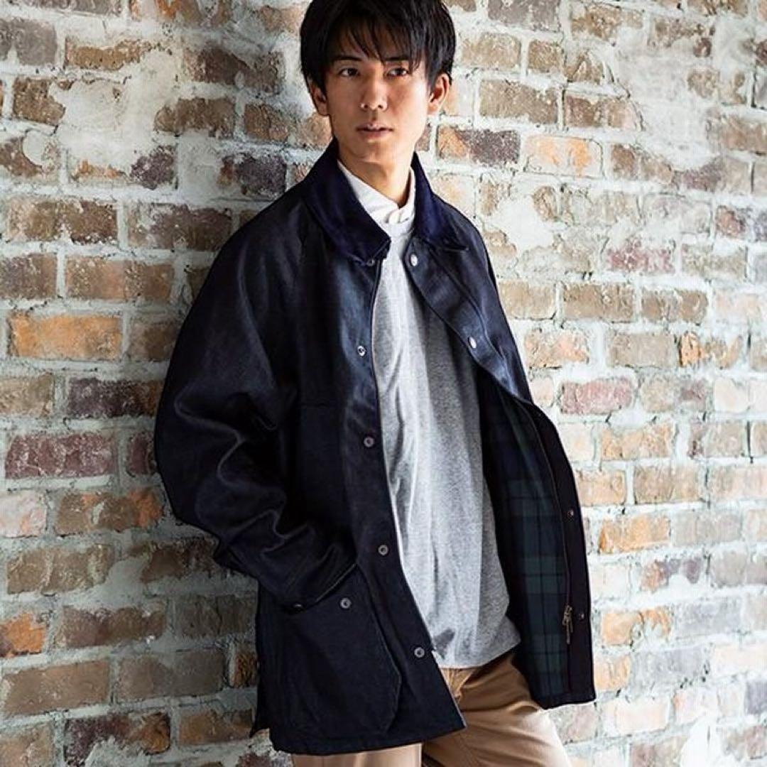 BRITISH GREEN 日本製 岡山デニムハンティングジャケット インディゴ