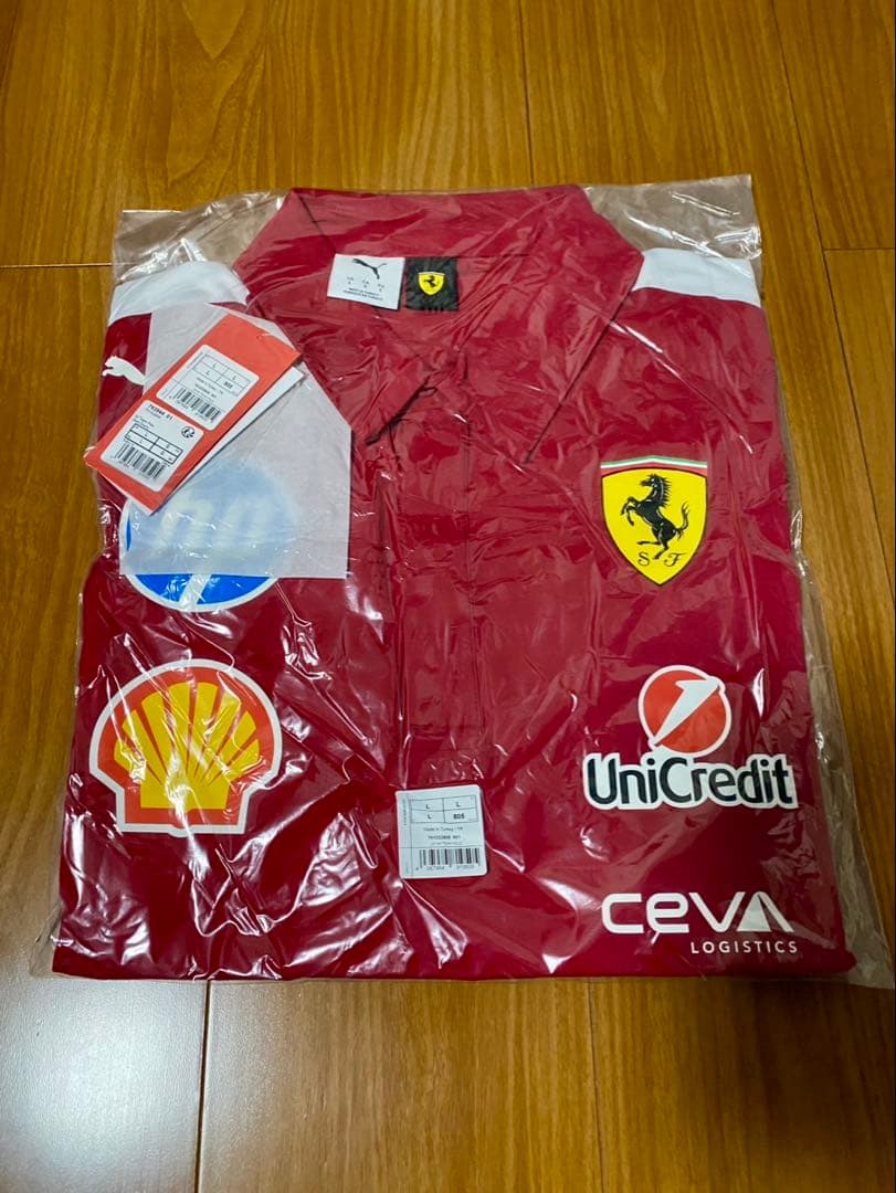 最終値下げ【新品未開封】2025年製 F1 公式ポロシャツ フェラーリ Lサイズ