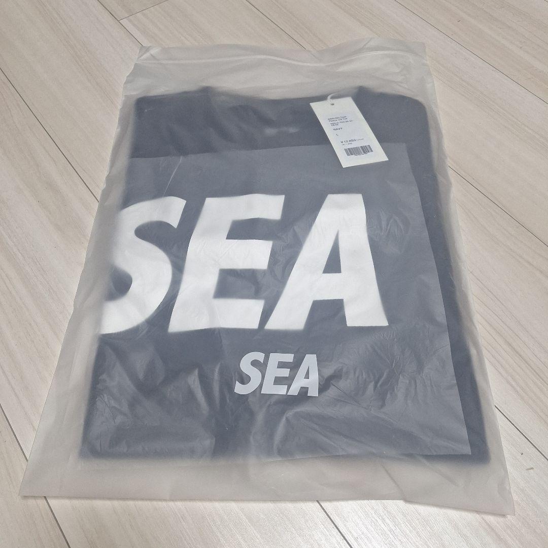 WIND AND SEA WDS-SIG L/S Tee　Lサイズ　NAVY