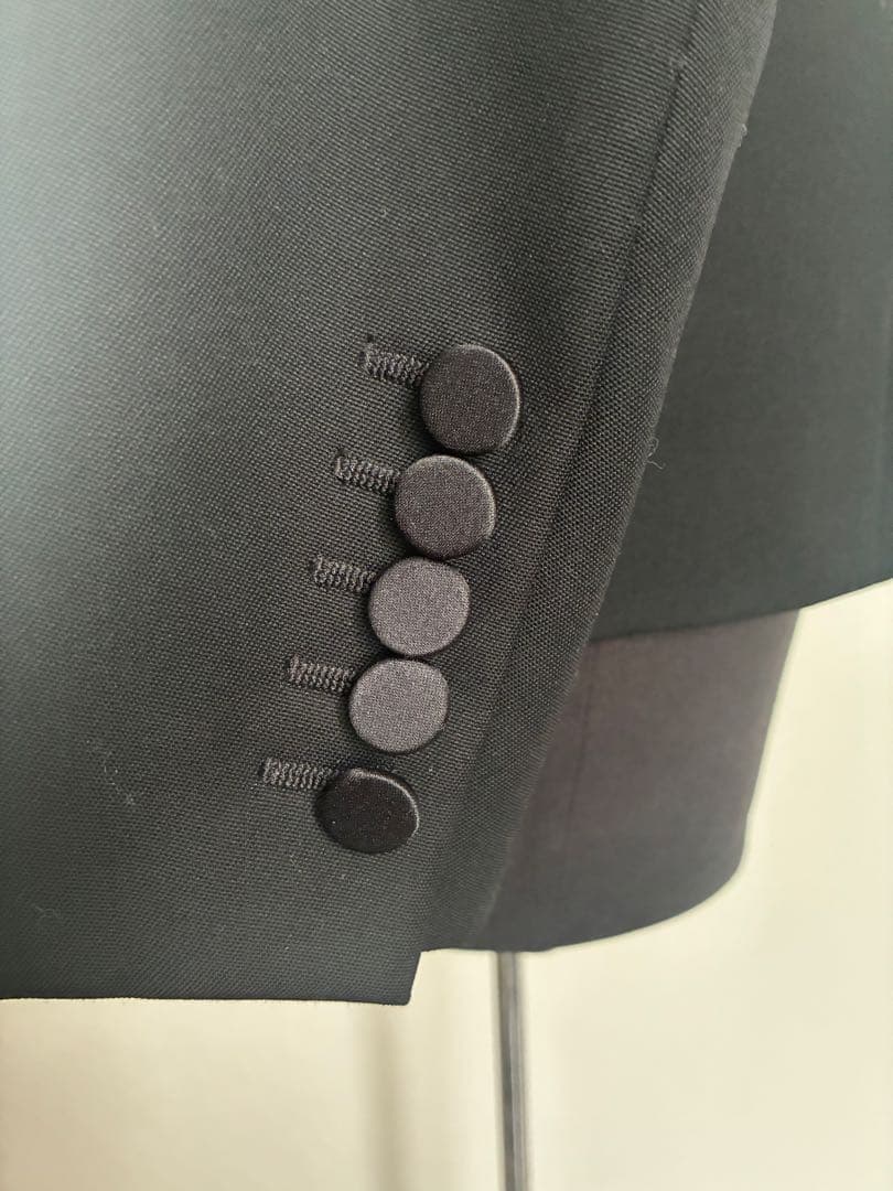 サンローランパリ スモーキングジャケット ブラック F36