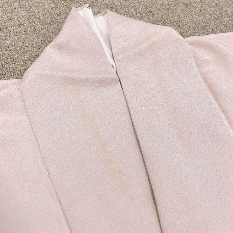 601mi102☆身丈約177cm 洗える着物 色無地一つ紋 トールサイズ☆美品