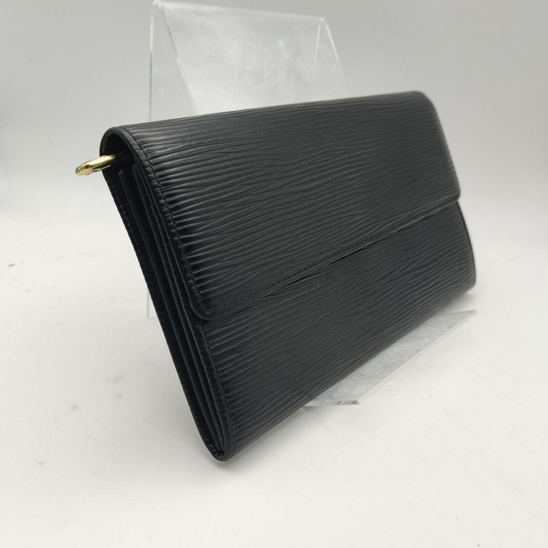 ◎ルイヴィトン　長財布　財布　エピ　ポルトフォイユクレディ　旧サラ　ブラック