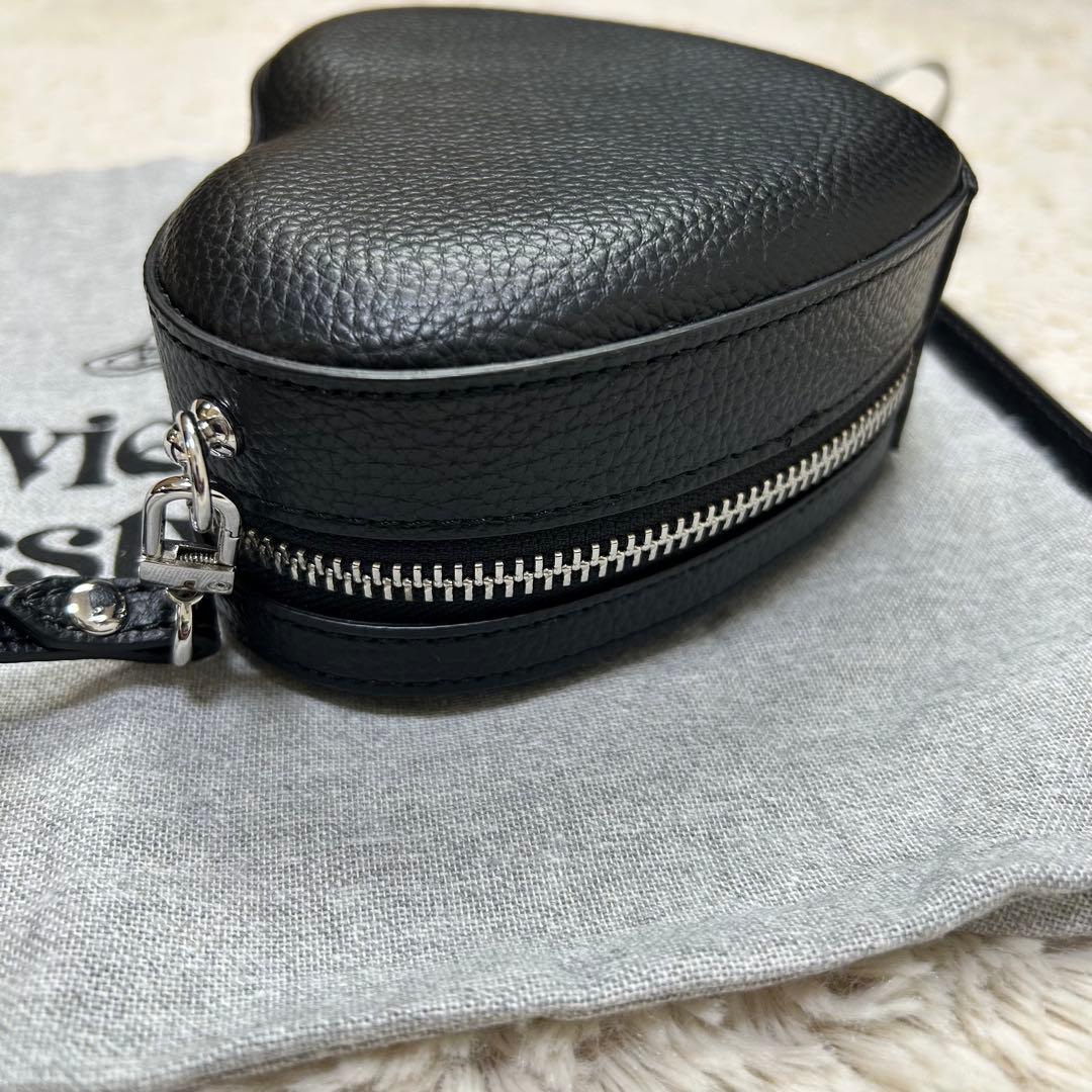 極美品✨ヴィヴィアンウエストウッド　ルイーズハート ショルダーバッグ オーブ 黒