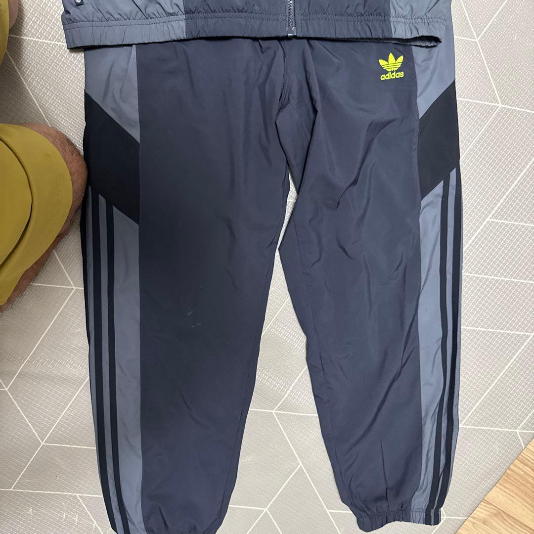 adidas ジャージ上下セット ネイビー/グレー