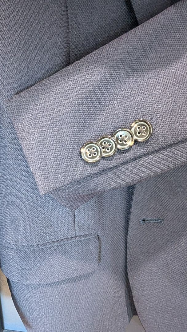 【美品】narifuri スーツ セットアップ L 濃紺 ジャージ素材