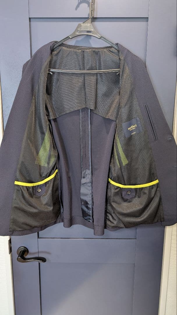【美品】narifuri スーツ セットアップ L 濃紺 ジャージ素材