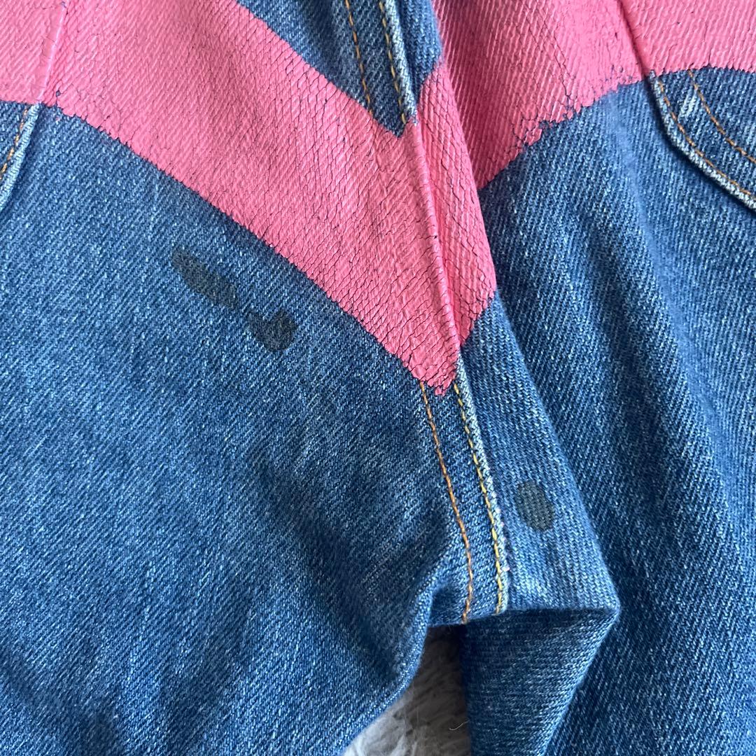 evisu ピンクグラフィック デニムショートパンツ