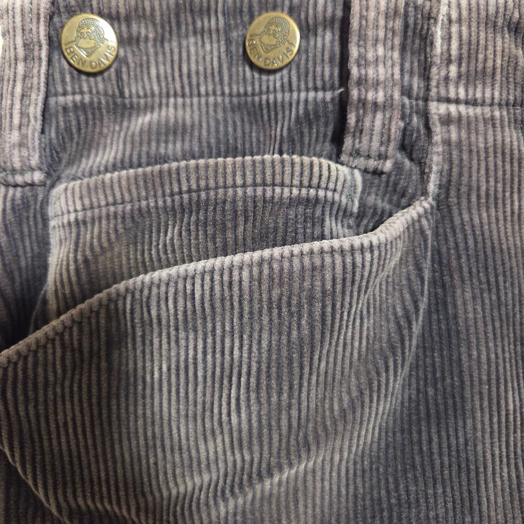 ​【鬼フェード】BEN DAVIS ゴリラカット 太畝コーデュロイ ワイドパンツ