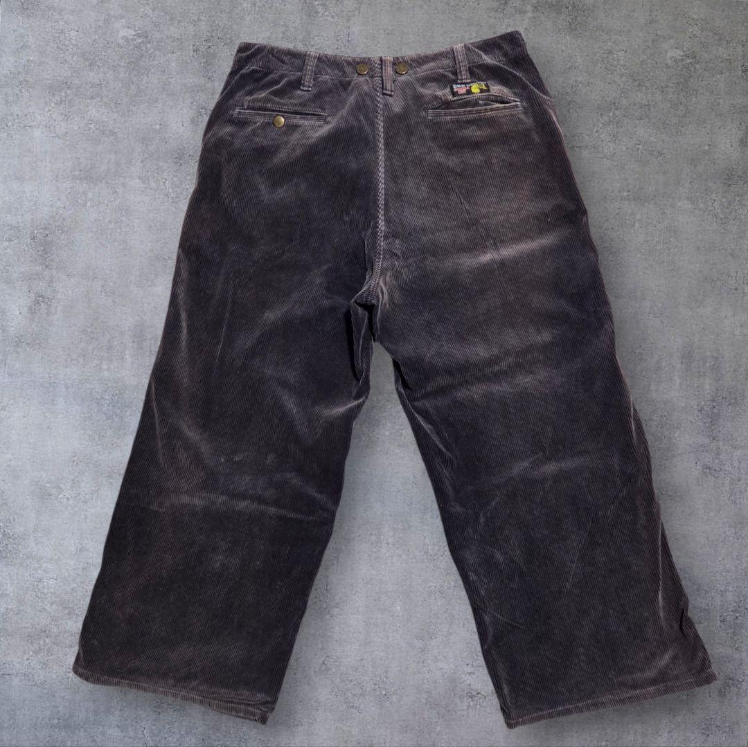 ​【鬼フェード】BEN DAVIS ゴリラカット 太畝コーデュロイ ワイドパンツ