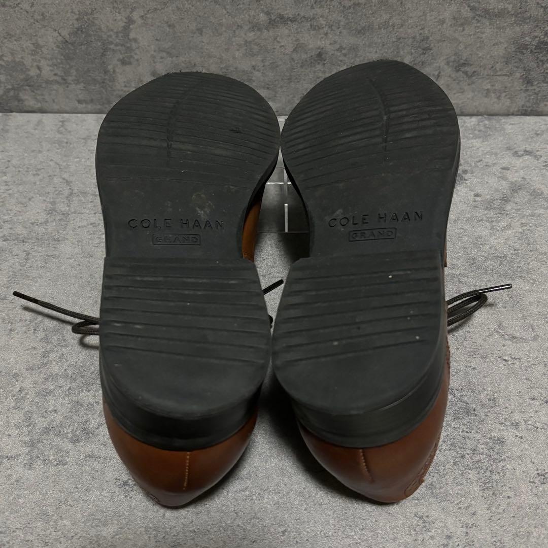 極美品　コールハーン　ドレスシューズ　ウイングチップ　ブラウン　本革　2189