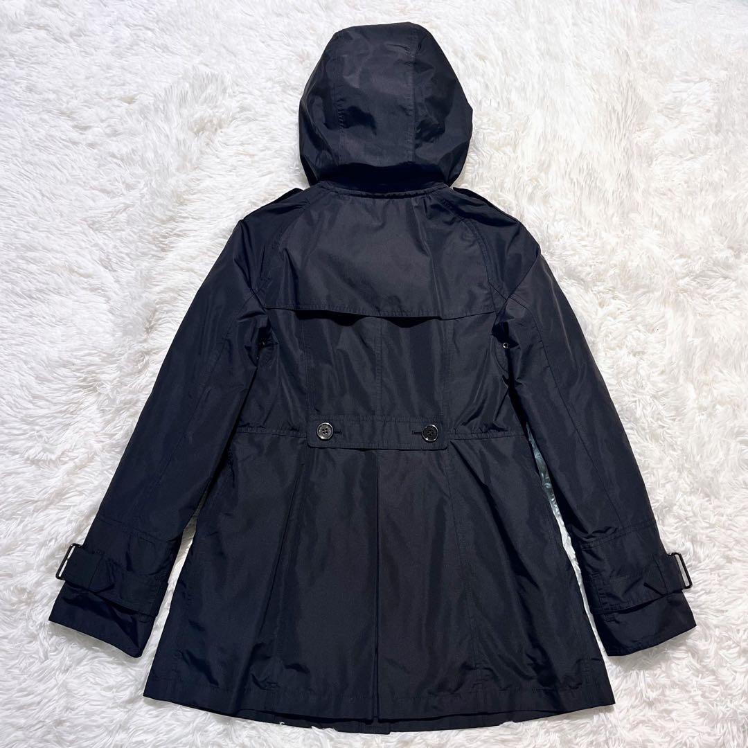 美品 バーバリー ノバチェック メタルボタン フード ライナー付 トレンチコート