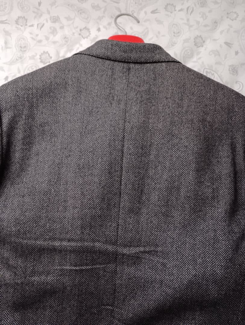 ISAIA 極上　極暖　スーツ　42　ヘリンボーン　グレー