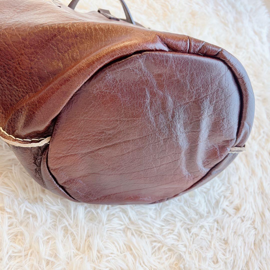 【美品】ikotイコット　レザー　トートバッグかごバッグ2way ファーフラップ