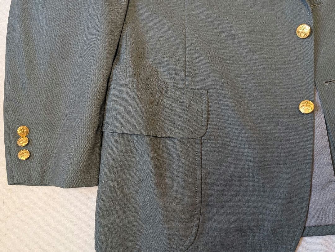 【美品】ブルックスブラザーズ 紺ブレ ブレザー 金ボタン ウールAB7 xl