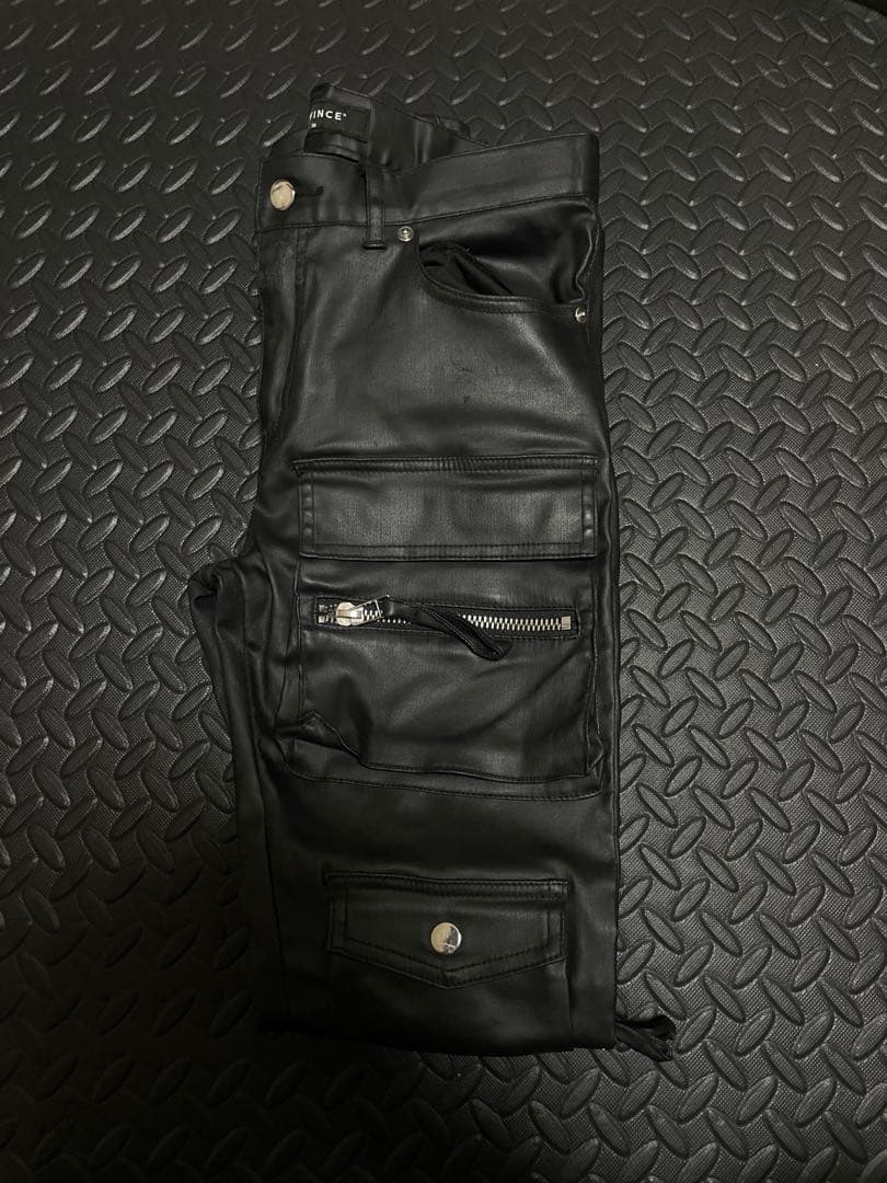 MLVINCEレザーカーゴパンツ