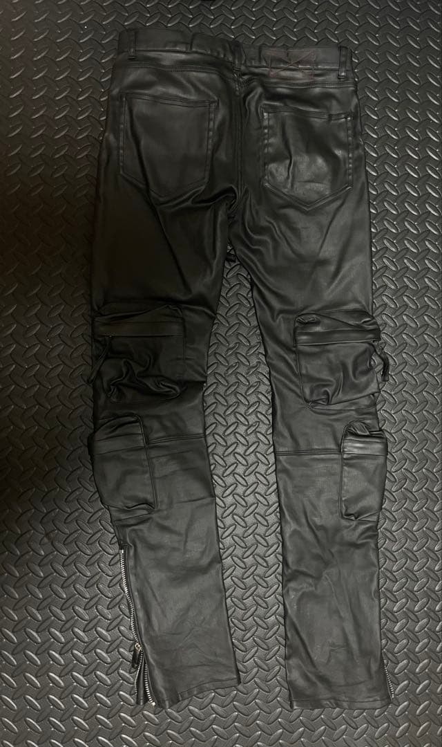 MLVINCEレザーカーゴパンツ