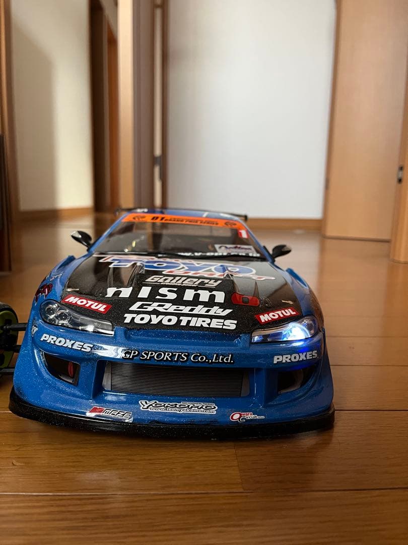 ヨコモ　シルビア s15 ラジコンボディ　ドリフト　1/10 YD-2 電飾付き
