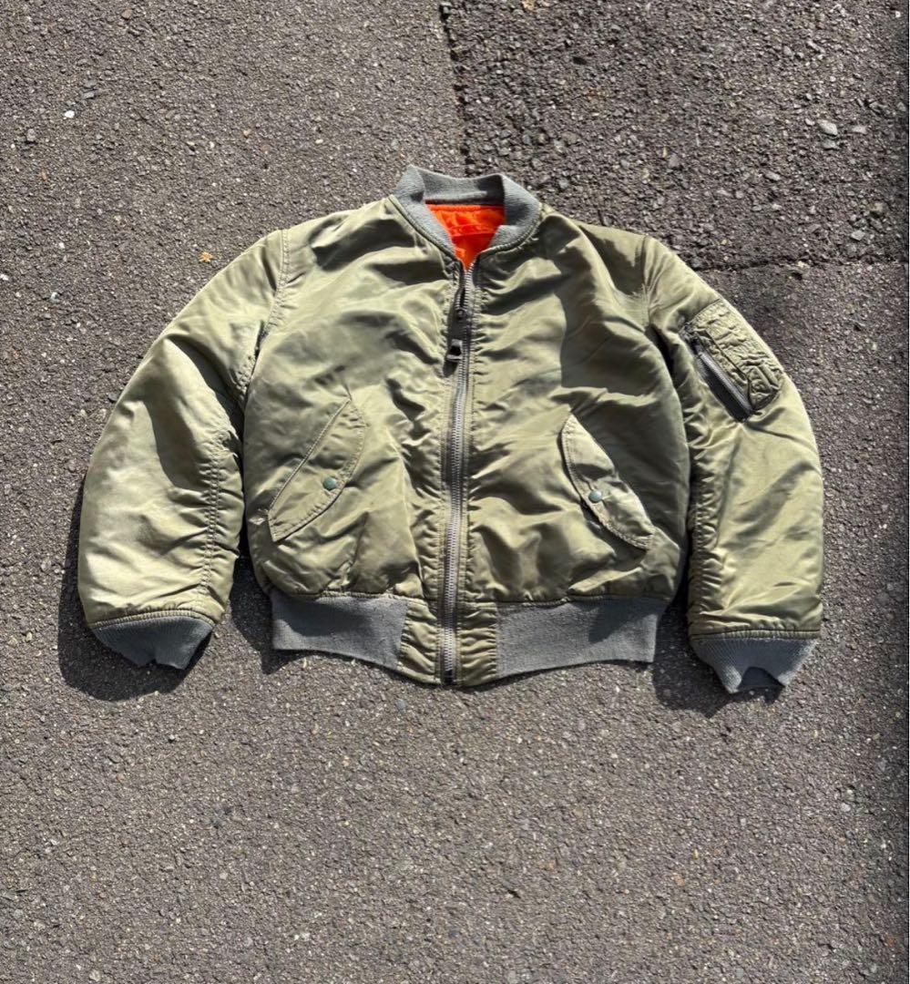 ALPHA INDUSTRIES MA-1 80s USA製 IDEALジップ