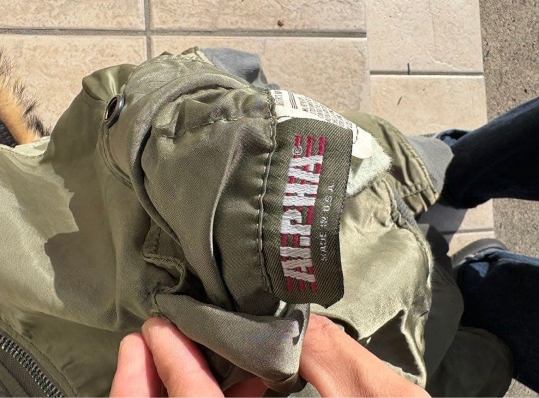 ALPHA INDUSTRIES MA-1 80s USA製 IDEALジップ