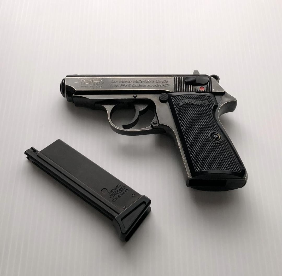 マルゼン　ワルサーPPK/sガスブローバック　ブラックメタル　最新ロッド